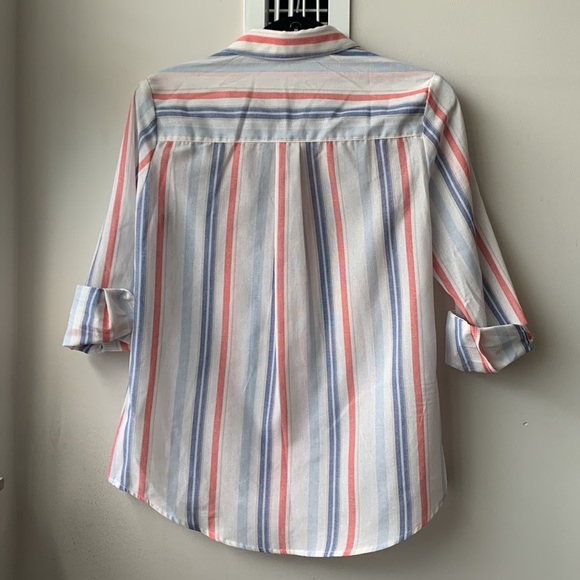 XS Striped Button up Shirt - Picture 2 of 8